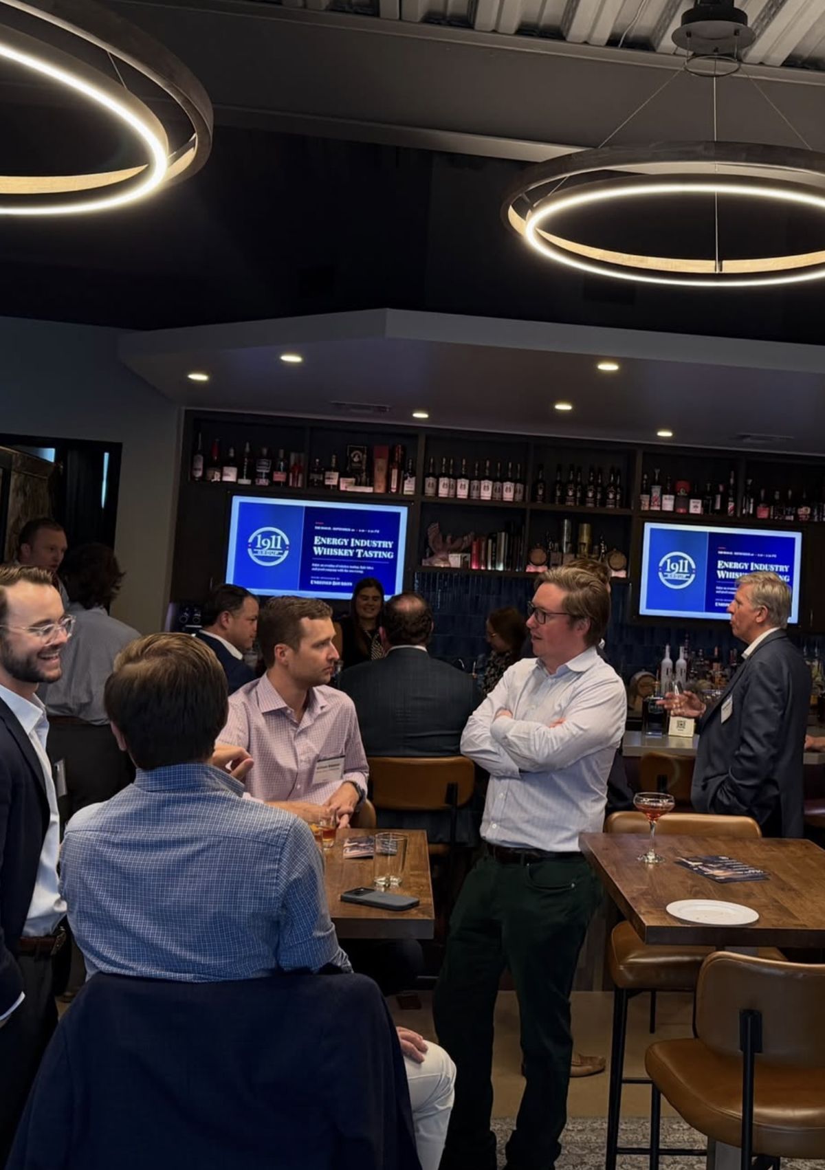 Energy industry whiskey tasting
